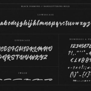 Black Diamond Handlettering Bold