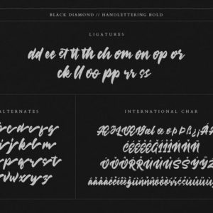 Black Diamond Handlettering Bold