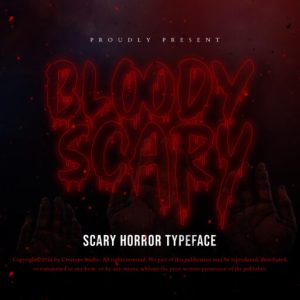 Bloody Scary Horror Typeface