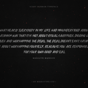 Bloody Witch Horror Instagram Font