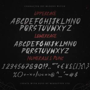 Bloody Witch Horror Instagram Font