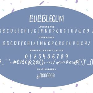 Bubblegum Fun Children Typeface