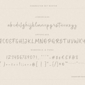 Buster Brush Signature