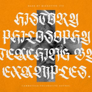 Cambrydge Gothic Advertisement Font