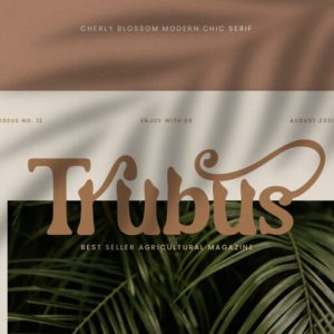 Cherly Blossom Modern Chic Serif