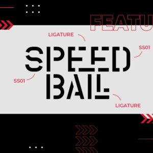 Coutline Stencil Typeface