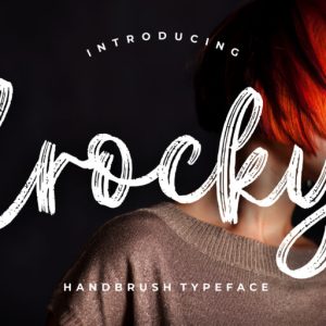 Crocky Handbrush Typeface