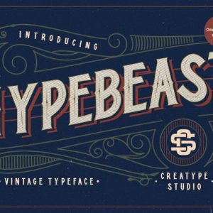Hypebeast - Layered & Vintage Font