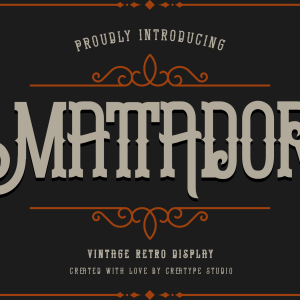 Mattador Vintage Retro Display