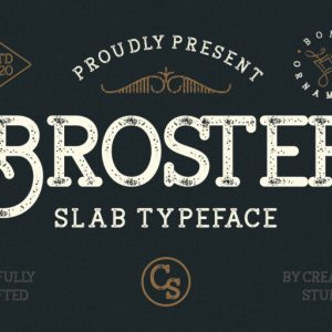 Broster Slab Typeface