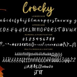 Crocky Handbrush Typeface