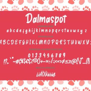 Dalmaspot Dalmatian Spot Typeface