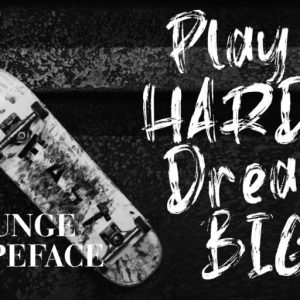 Death Rock Grunge Typeface