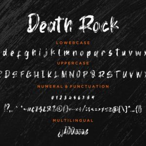 Death Rock Grunge Typeface