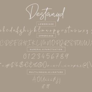 Destanyd Handwriting Monoline