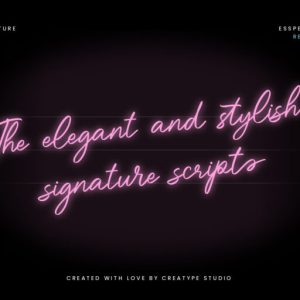 Essperanza Stylish Signature Script