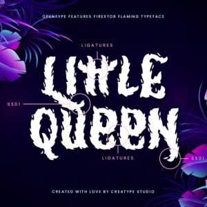 Firestor Flaming Typeface