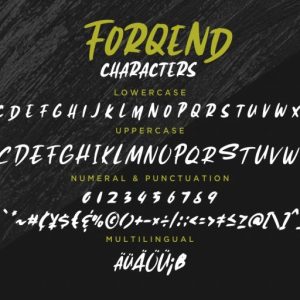 Forqend Brush Typeface