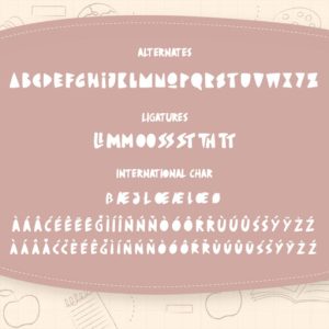 Fruiti Juicy Cut-Out Typeface