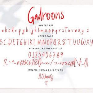 Gadroons Casual Handwritten