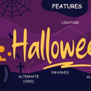 Ghostily Spooky Halloween Typeface