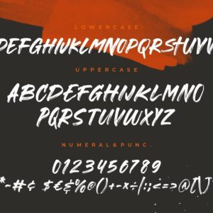 Gorock Brush Typeface