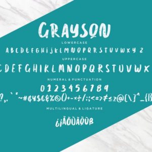 Grayson Fun Brush Typeface