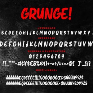 Grunge! Bold Brush Typeface
