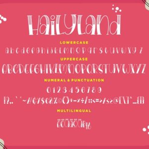 Hailyland Fun Children Typeface