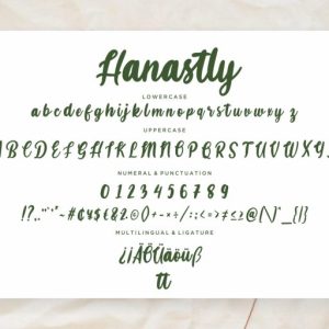 Hanastly Bold Script