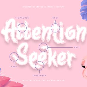 Heatware Flaming Advertisement Font