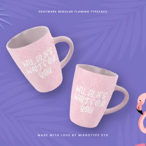 Heatware Flaming Advertisement Font