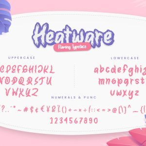 Heatware Flaming Advertisement Font