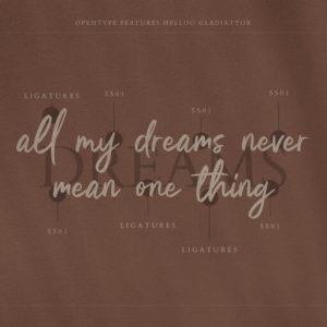 Helloo Gladiattor Brush Script