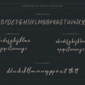 Helloo Gladiattor Brush Script