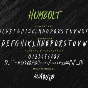 Humbolt Brush Typeface