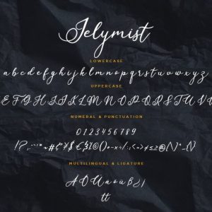 Jelymist Calligraphy Script
