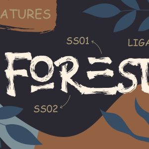 Jungle Handbrush Instagram Font