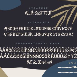 Jungle Handbrush Instagram Font