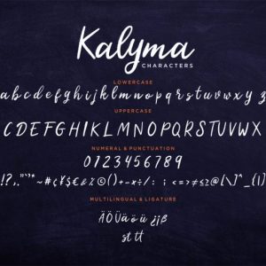 Kalyma Brush Script