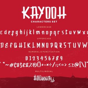 Kayooh Japanese Display Typeface
