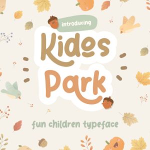 Kidos Park Fun Children Typeface