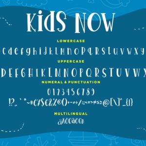 Kids Now Fun & Joyful Typeface
