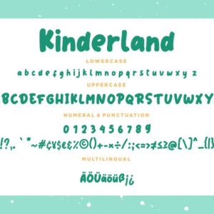 Kinderland Fun Children Typeface