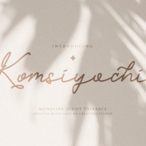 Komsiyochi Monoline Script