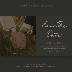 Komsiyochi Monoline Script