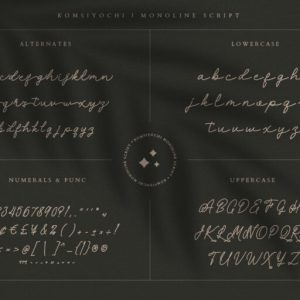 Komsiyochi Monoline Script