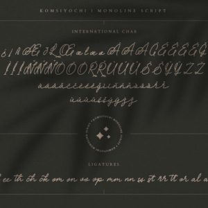 Komsiyochi Monoline Script