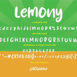 Lemony Fun Handwritten Font
