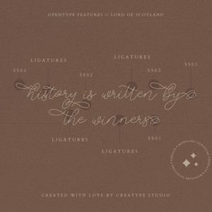 Lord of Scotland Monoline Signature